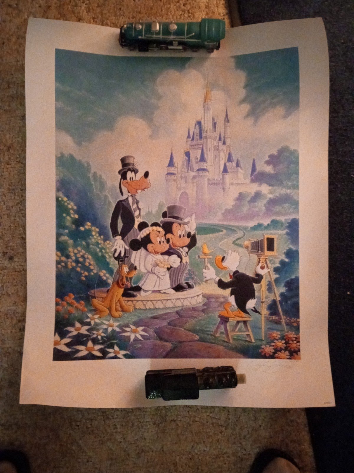 Disney Fairytale wedding lithograph limited edition 20/ 250