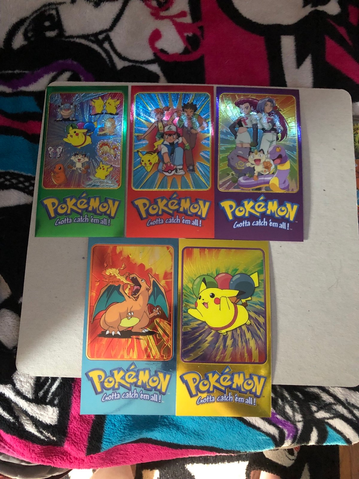 Topps Pokemon Supersize Chrome - Complete Loose set of 5