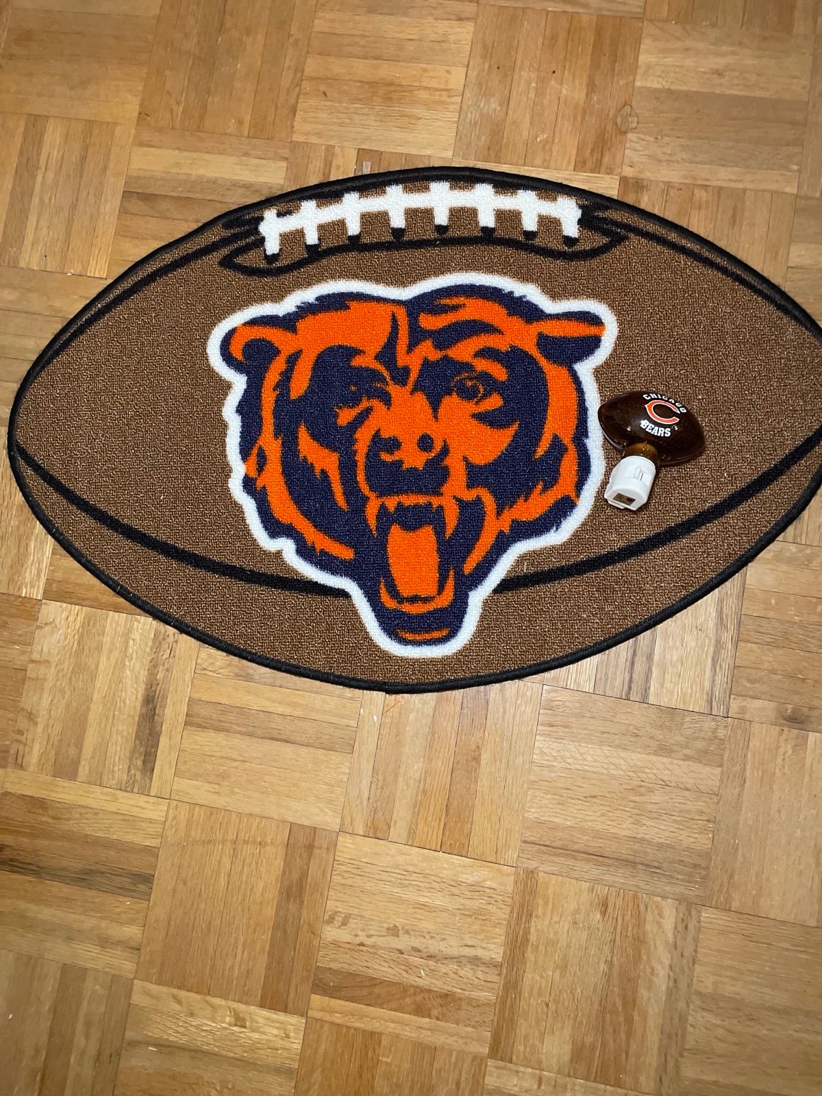 Chicago Bears rug and night light