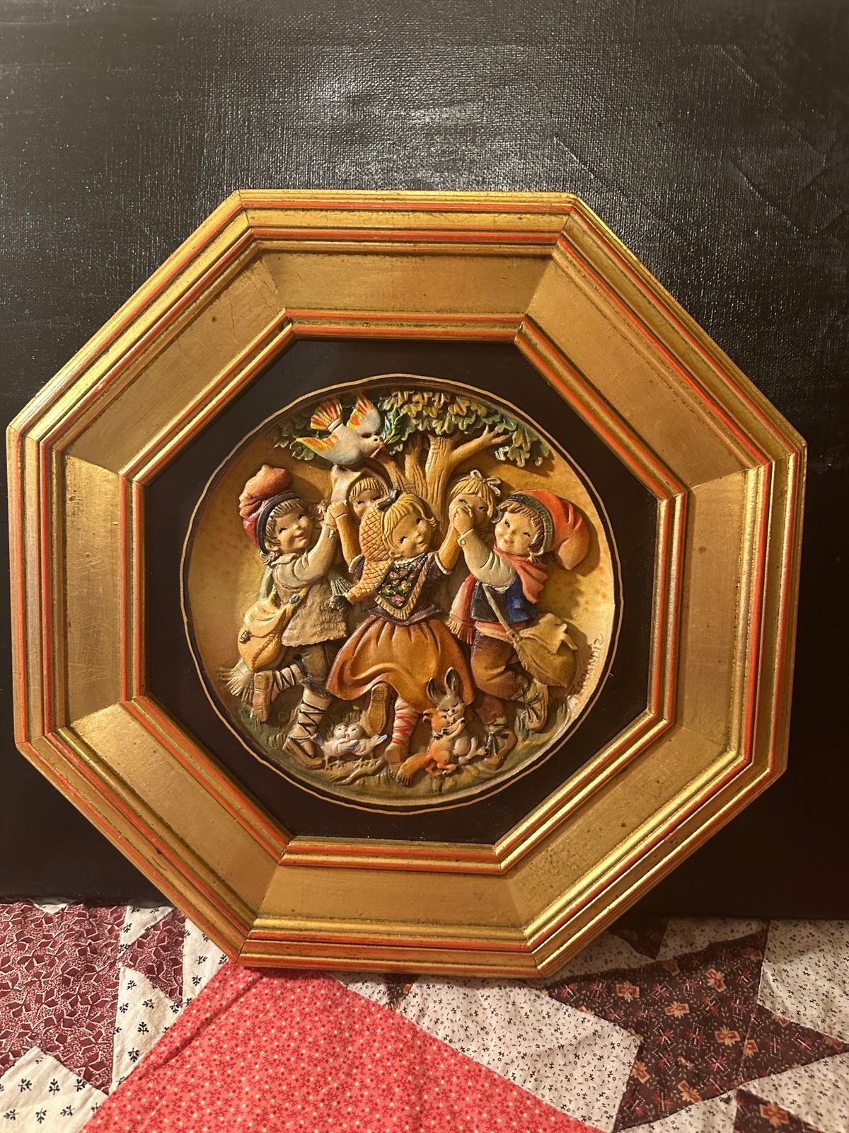 Vintage Anri Fernandez Spring Dance Wood Plaque 897/2500
