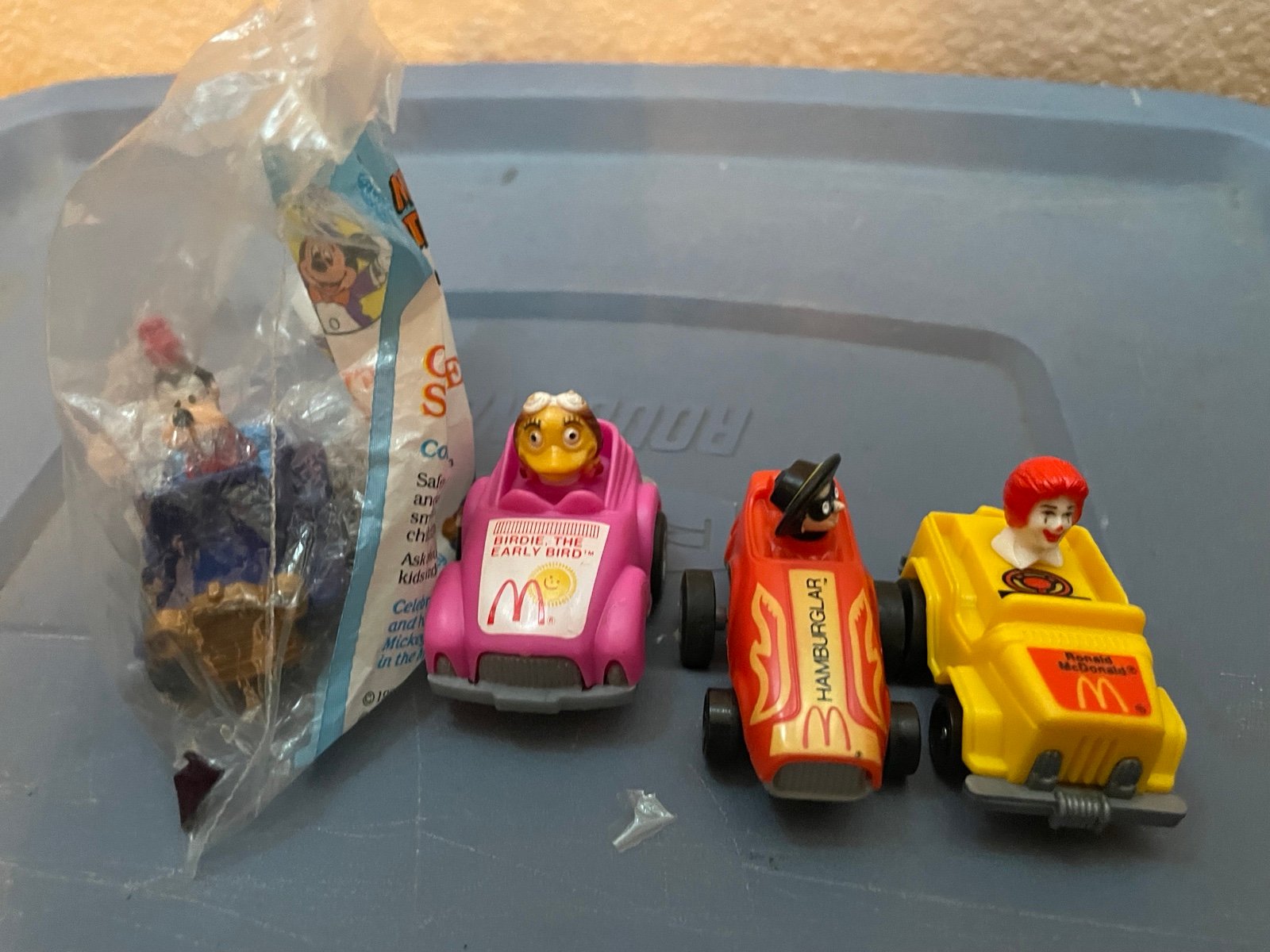 McDonald 1980s happy meal toy cars