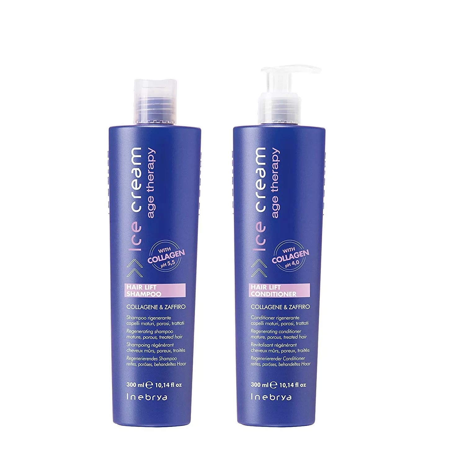 Inebrya Ice Cream Age Therapy Hair Lift Shampoo & Conditioner Set ,10.14 fl.oz