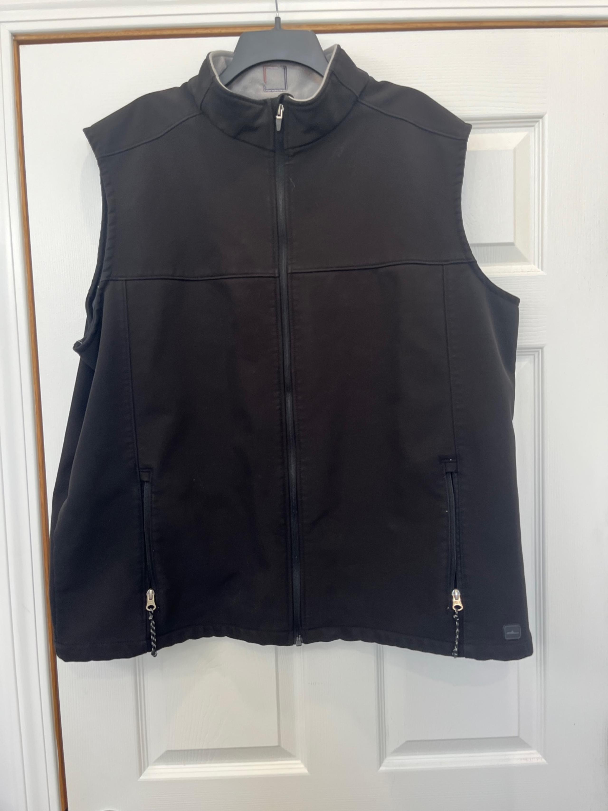 Charles River Men's Black/Vapor Grey Soft Shell Vest  Sz 2XL