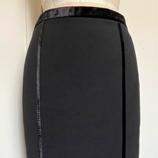 Black dressy skirt 6267, made in Italy