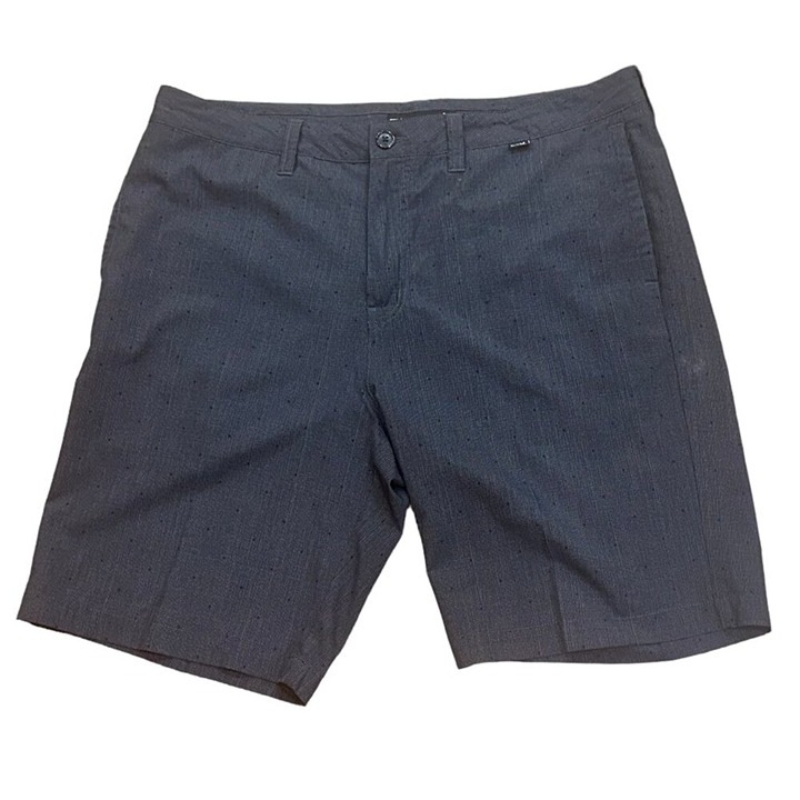 Travis Mathew Charcoal Grey Black Dot Golf Performance Chino Shorts Size 36