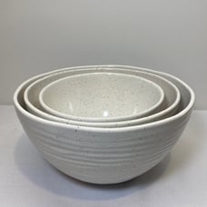 Ceramic Nesting Serving Bowls - Set of x3