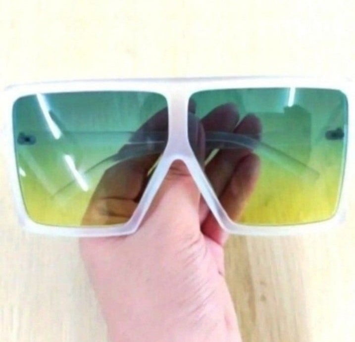 Unisex Oversized shield framed sunglasses