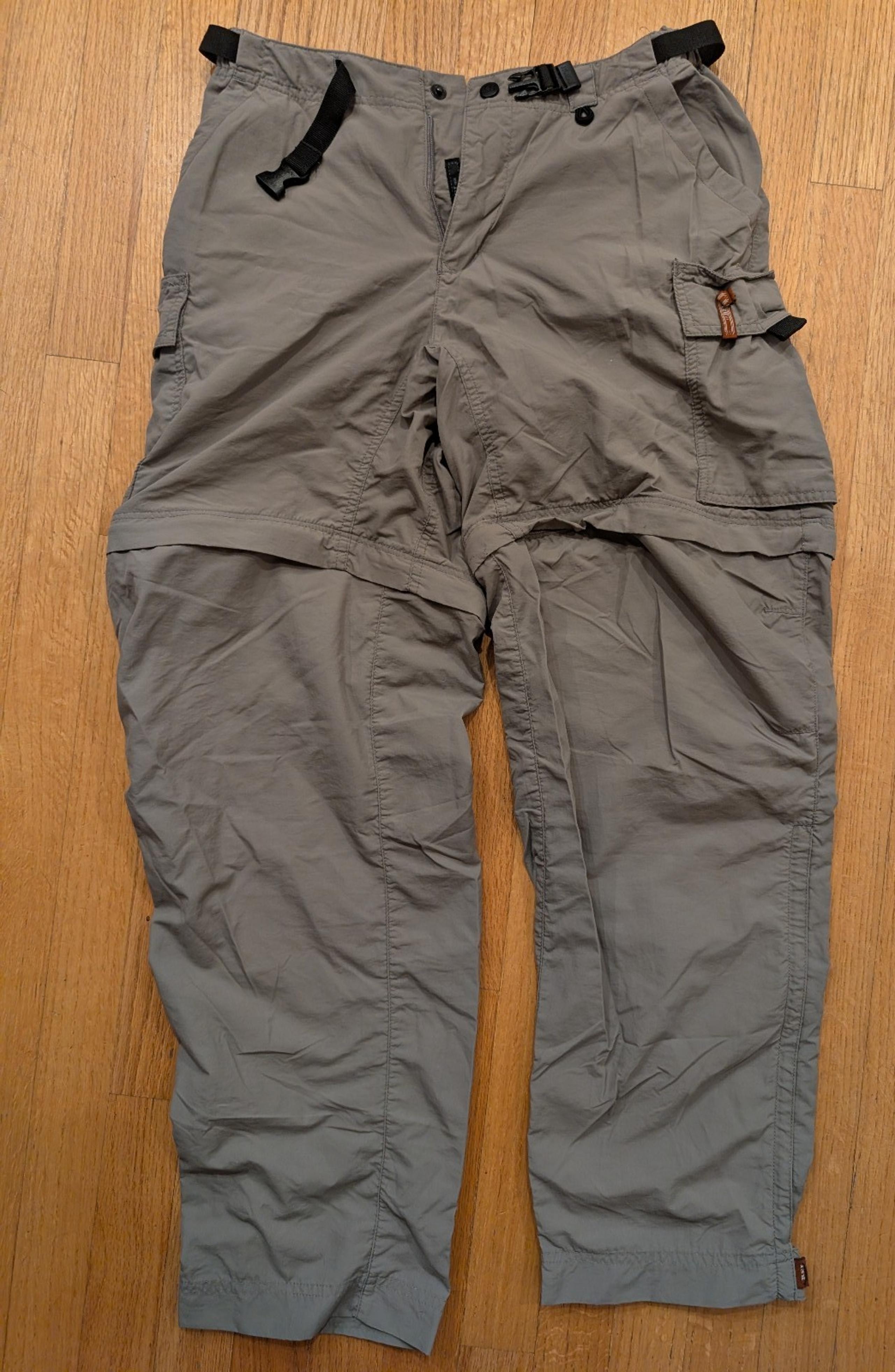 REI Women's Hiking Pants SPF 50 Convertible Zip Off Size 8 Gray