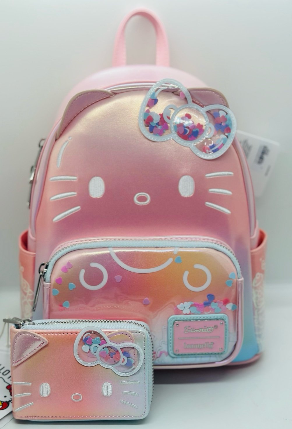 Loungefly Hello Kitty Confetti Backpack & Wallet