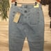 Everlane Womens Light Indigo Straight Leg Way High Jean Plus Size 34