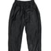 Muubaa Womens Black Embossed Lamb Leather Elastic Waist Jogger Pants Size 6