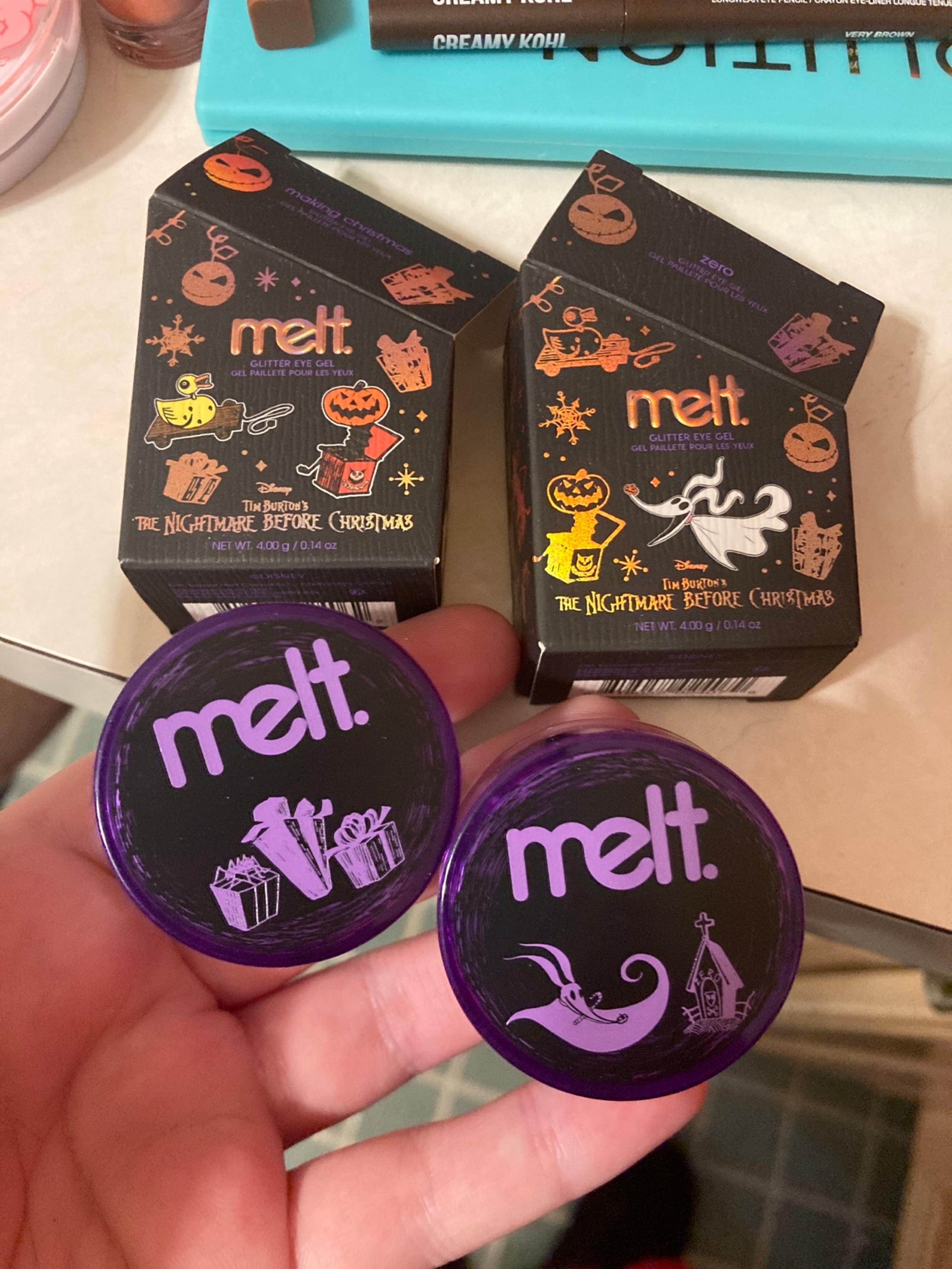 melt nightmare before christmas glitter gel set