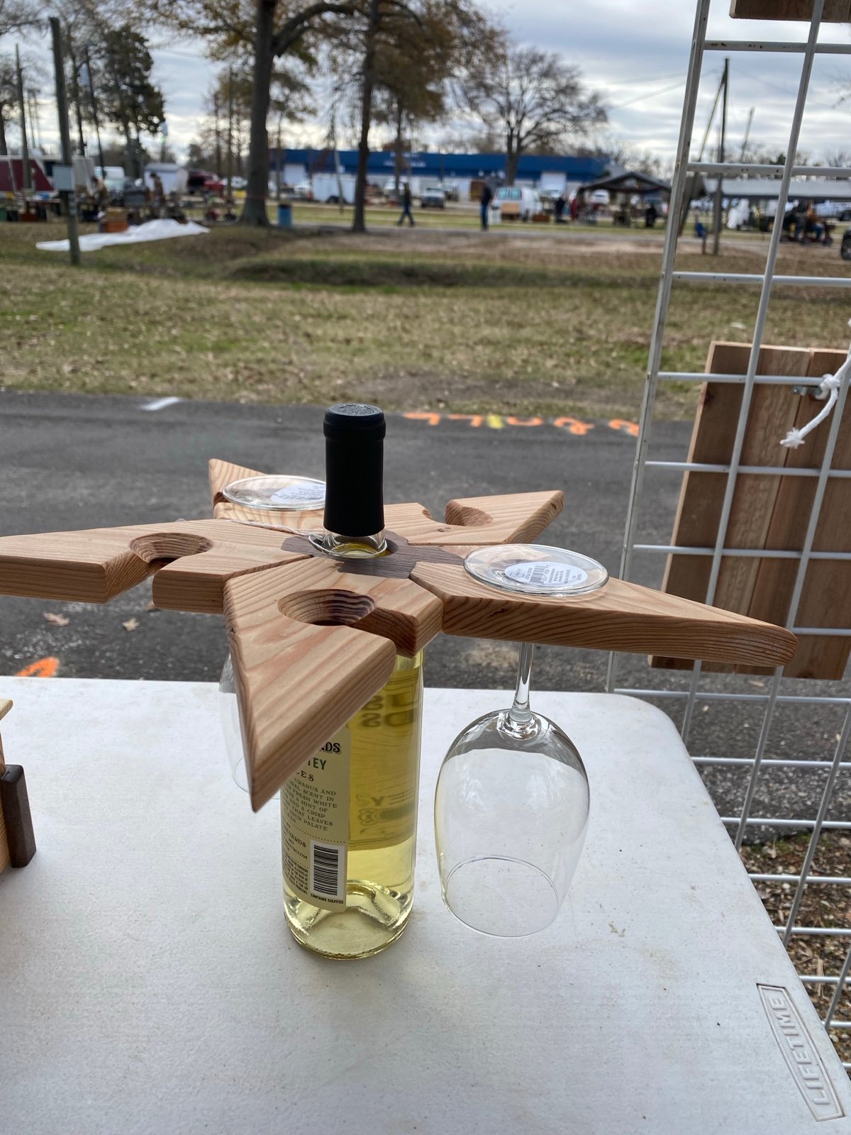Custom made wine holder