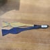 Countess Mara navy blue gold polka dots 100% silk bow reversible adjustable