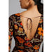 New Anthropologie Verb by Pallavi Floral Fringed Mini Dress 220 XS Brown Motif