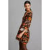 New Anthropologie Verb by Pallavi Floral Fringed Mini Dress 220 XS Brown Motif