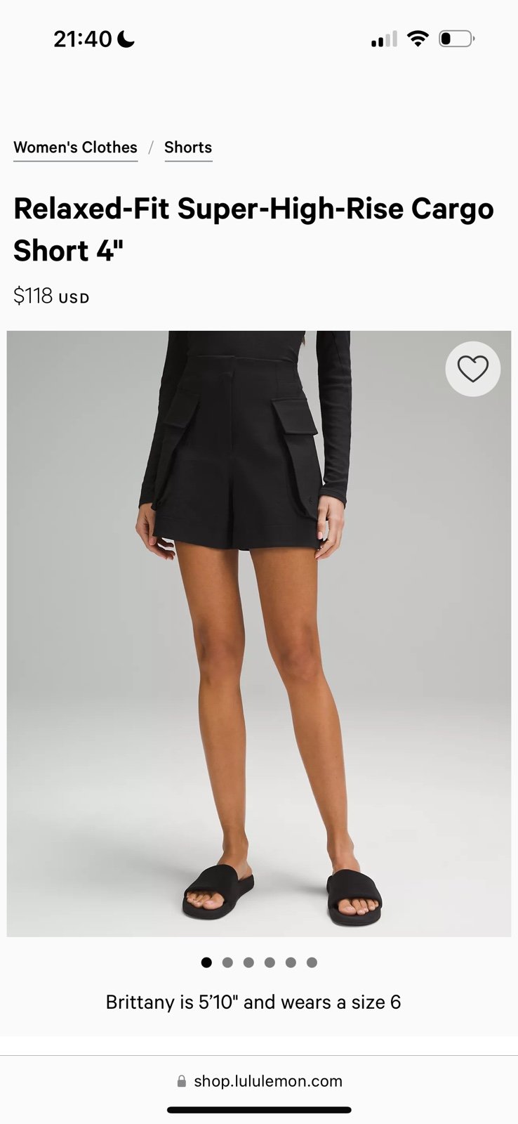 Relaxed-Fit Super-High-Rise Cargo Short 4