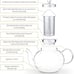 Glass Teapot Set with 4 Double Wall Teacups & Removable Stainless Steel Infuser