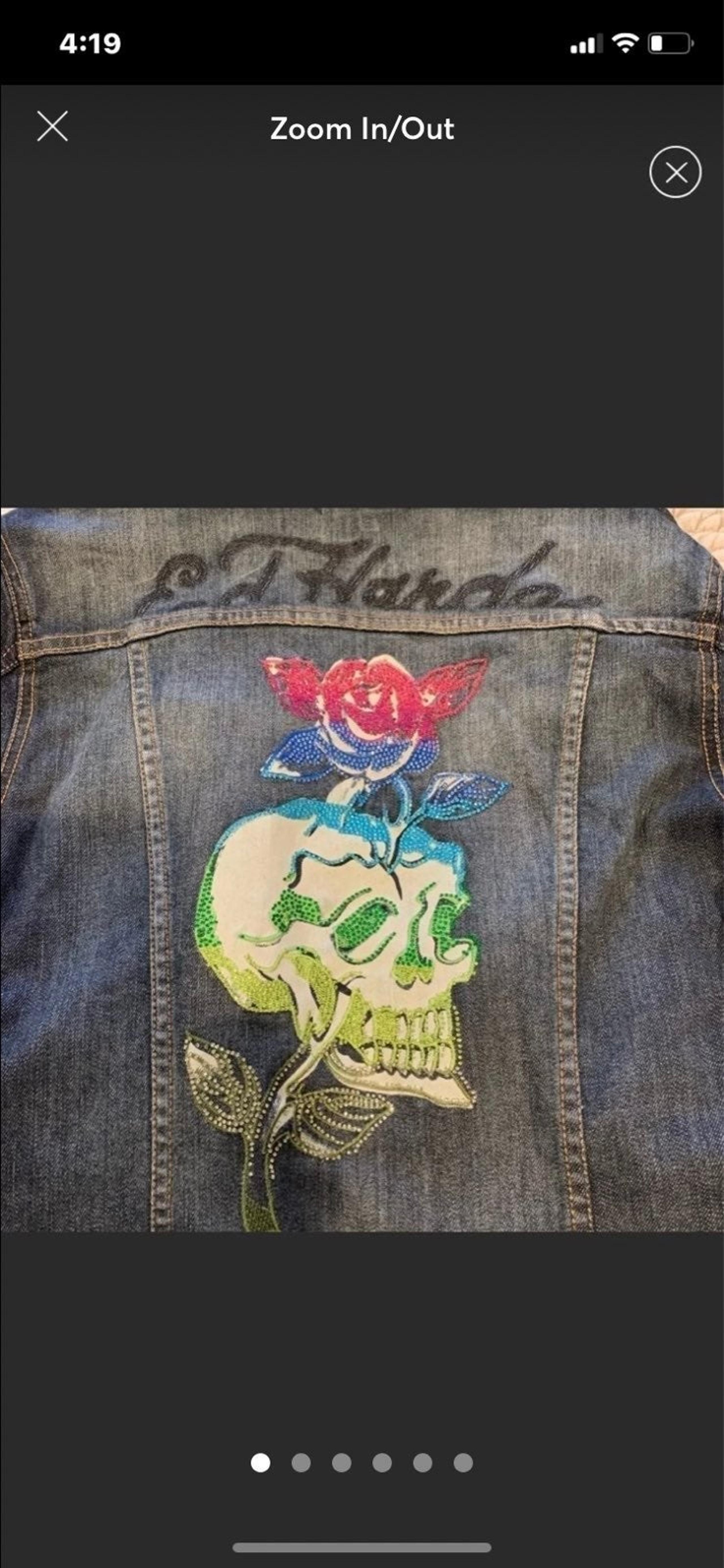 Vintage Ed hardy jean jacket