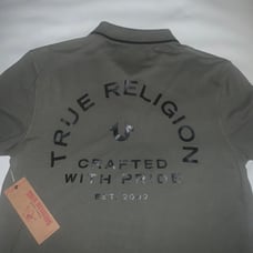 True Religion Men Polo Shirt (Olive Green)