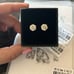New 6 prong 18k gold Moissanite Earrings