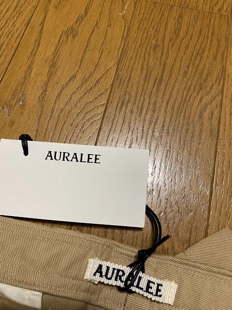 3 New 25ss AURALEE WASHED FINX CHINO BELT - chinos