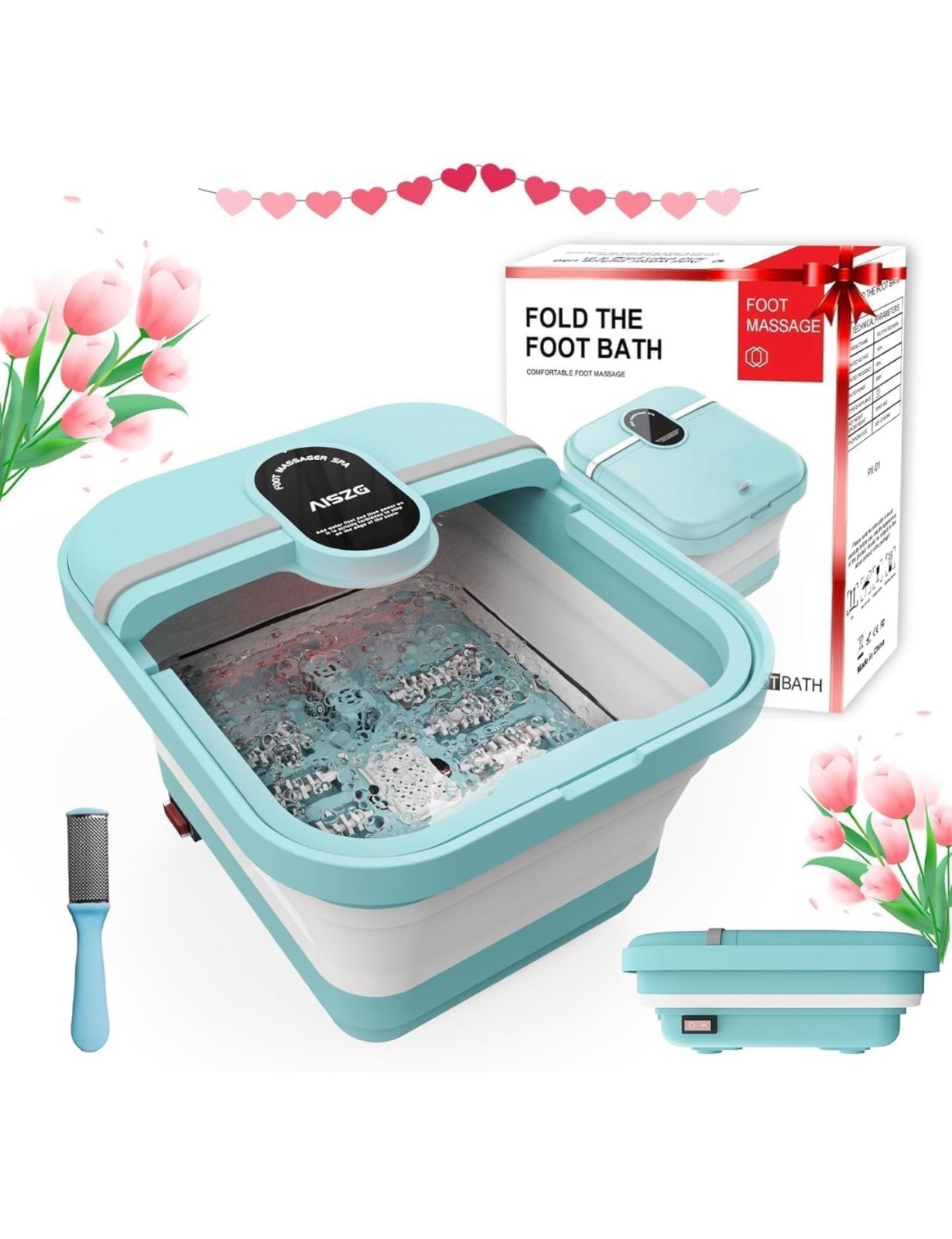 Birthday gifts for women/men- Foot Spa Foot Bath - Foot Spa Bath with 8 Massage