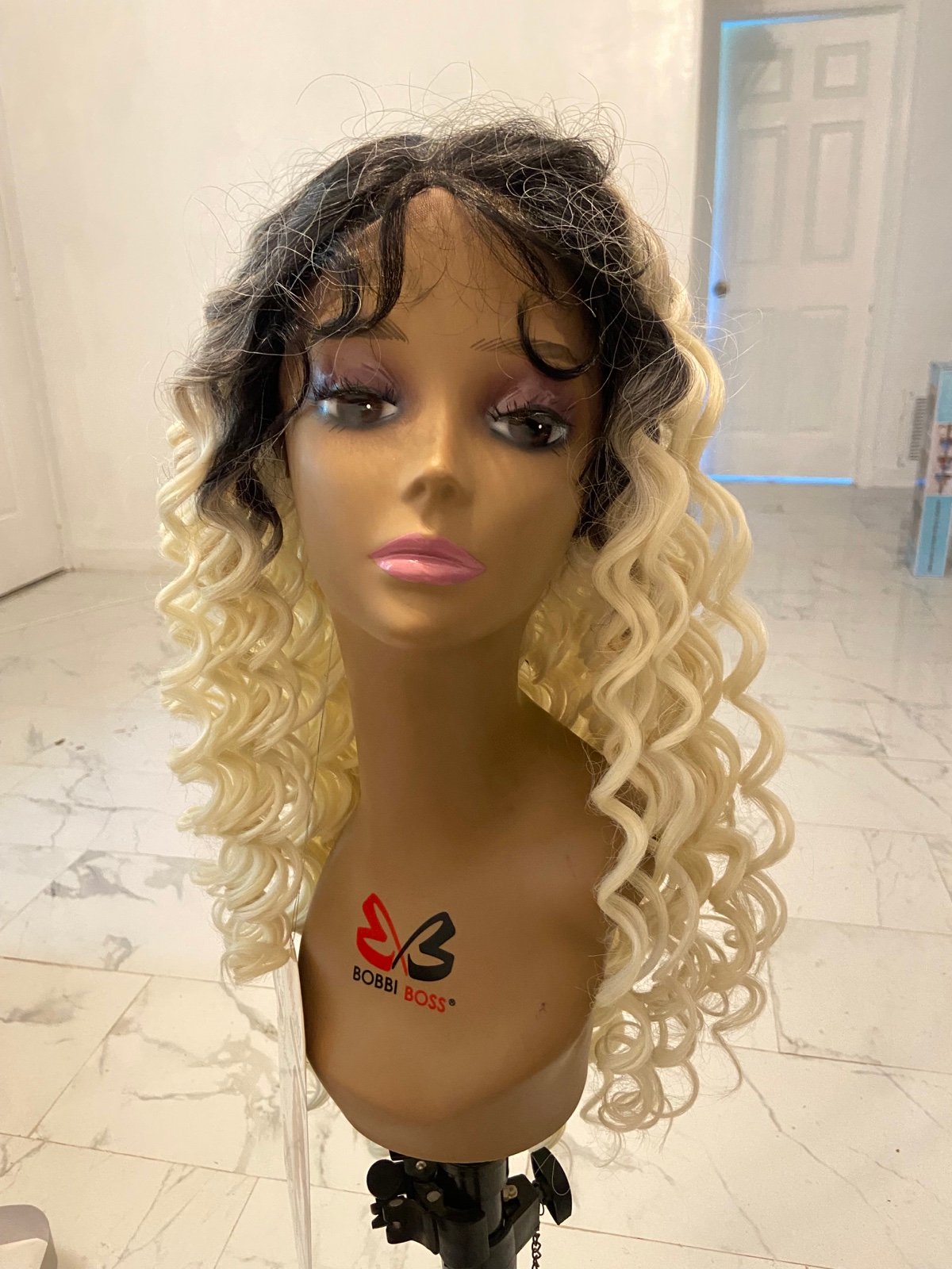 Virgin Only Beige Blonde Synthetic Hair Wig