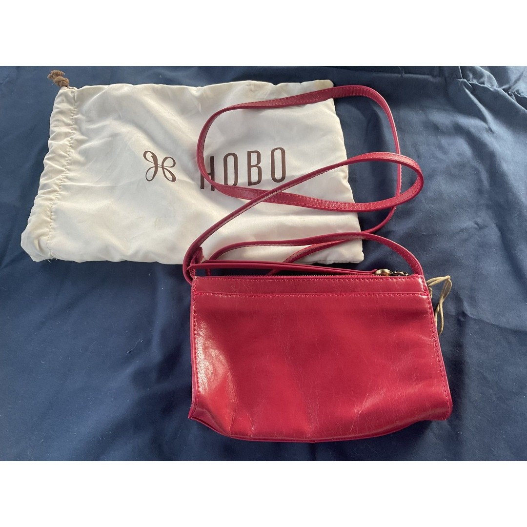 Hobo Jewel Leather Crossbody Purse Shoulderbag