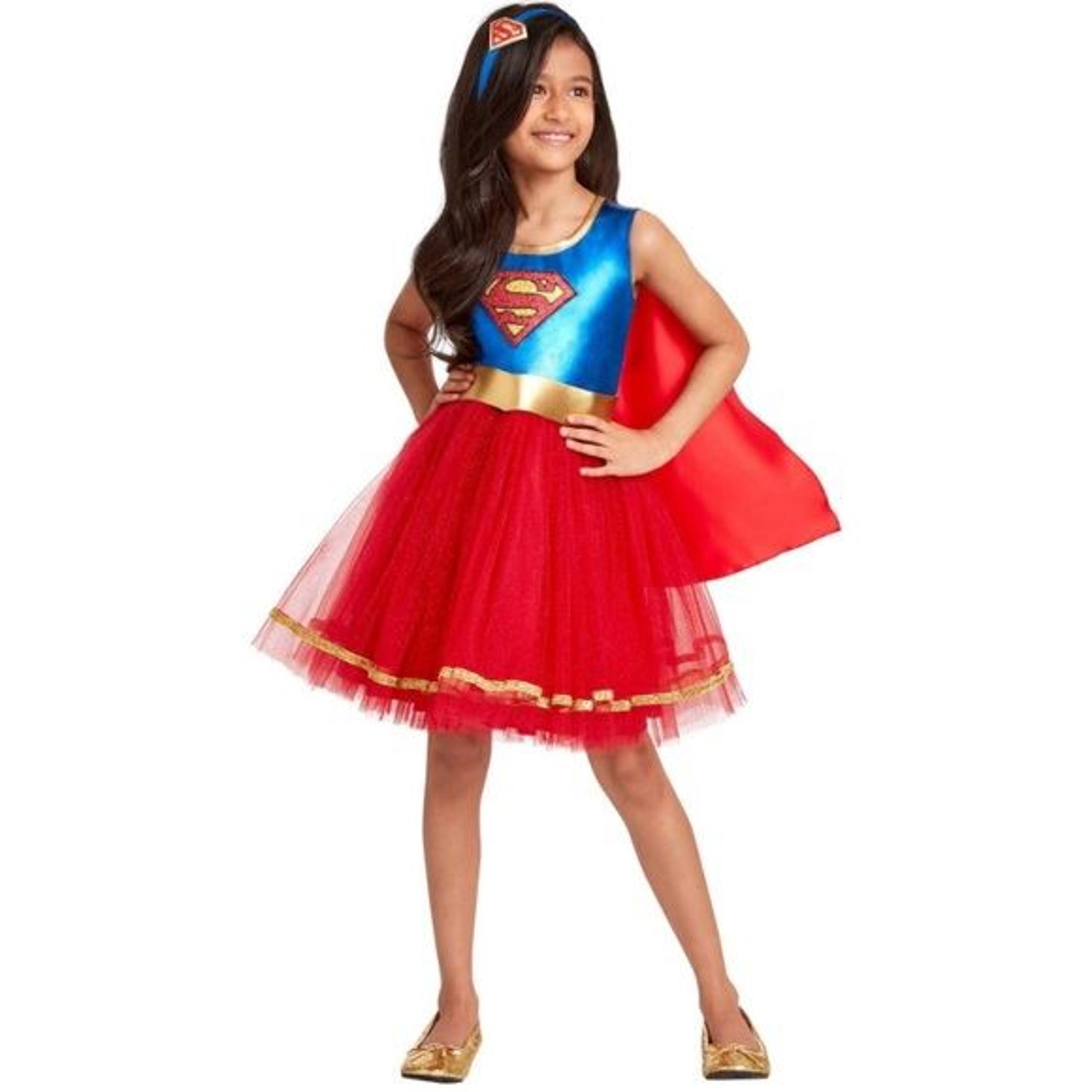 DC Comics Supergirl costume with red tulle skirt S