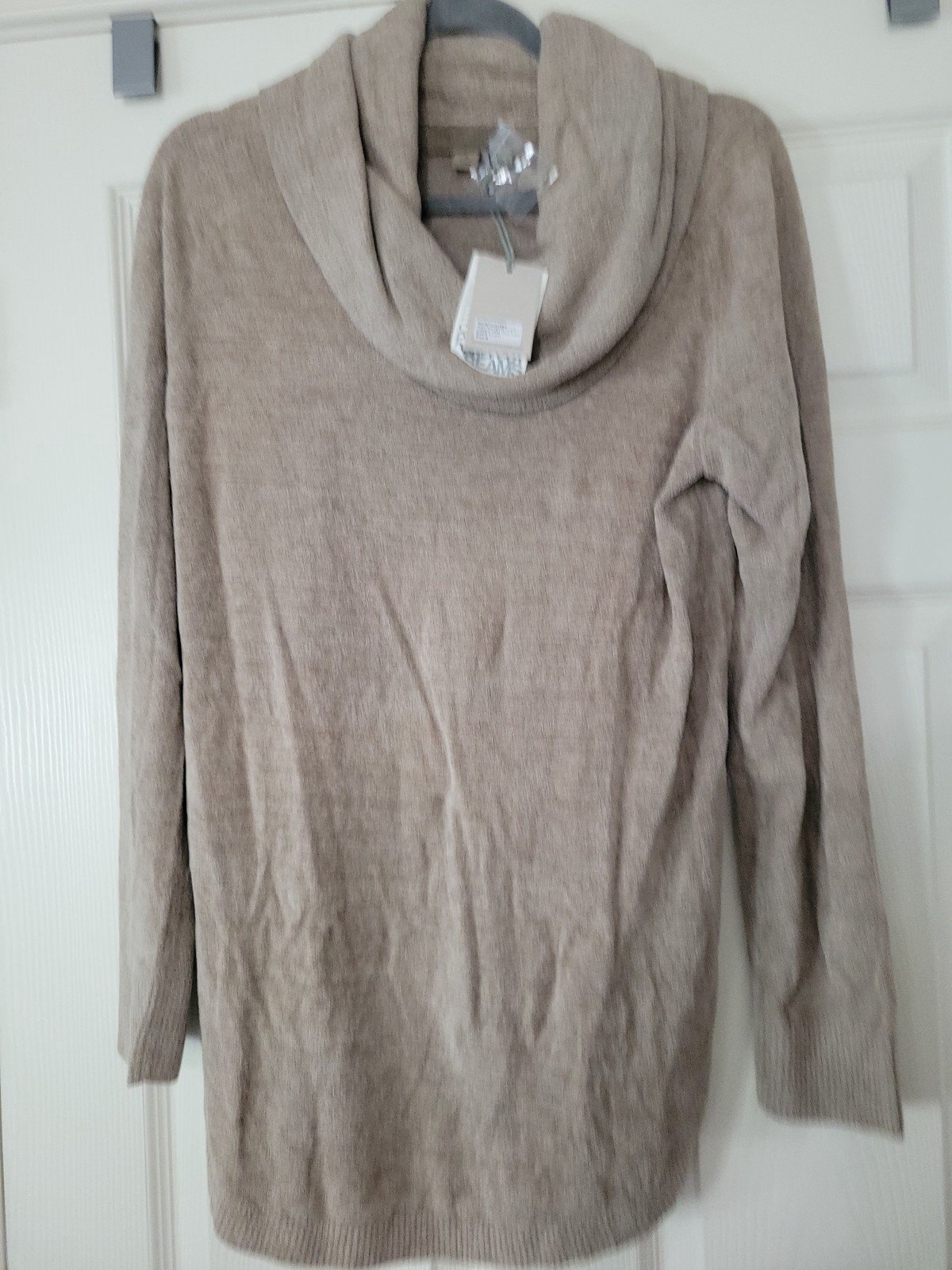 Barefoot Dreams Cozychic Ultra Lite Coastal Cowl Neck Tunic Dark Khaki Size S