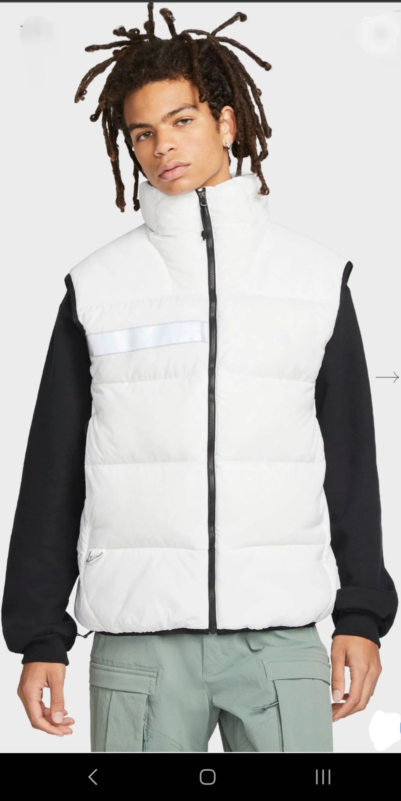 NIKE ACG THERMA-FIT ADV 'AIRORA" VEST (WHITE/BLACK)