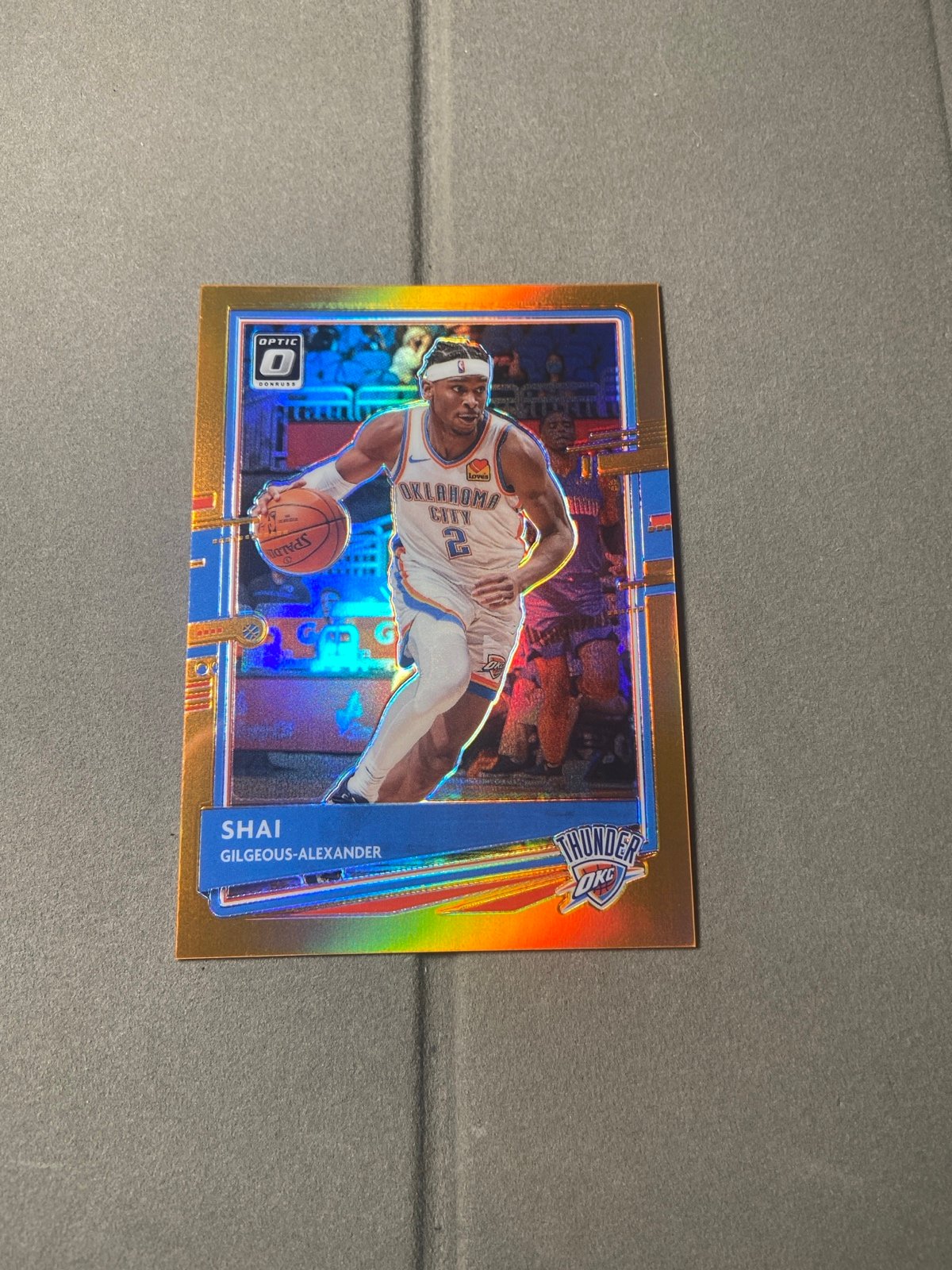 2020-21 Donruss Optic Shai Gilgeous-Alexander Orange 002/199 #143 Jersey Match!!