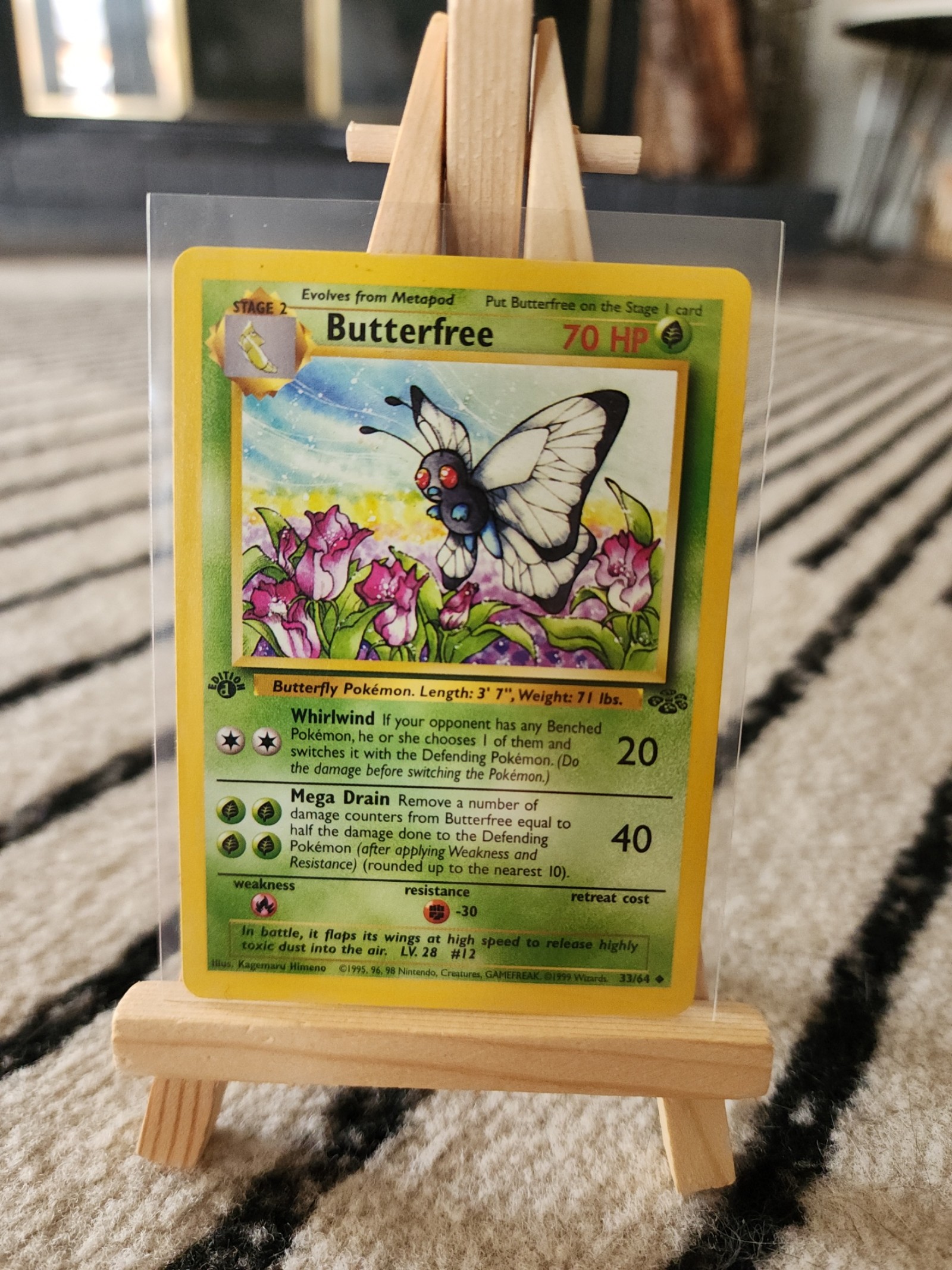 Pokémon Butterfree D Error Card