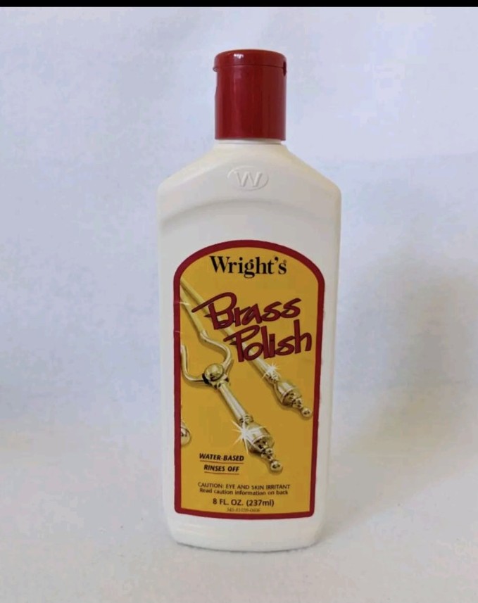 (1) Wrights Brass Copper Chrome Bronze Pewter Polish Water Based Cleaner 8oz NEW