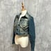 REDPEPPER Short Back Embroidery Vintage Denim Jacket