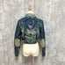 REDPEPPER Short Back Embroidery Vintage Denim Jacket