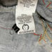 REDPEPPER Short Back Embroidery Vintage Denim Jacket