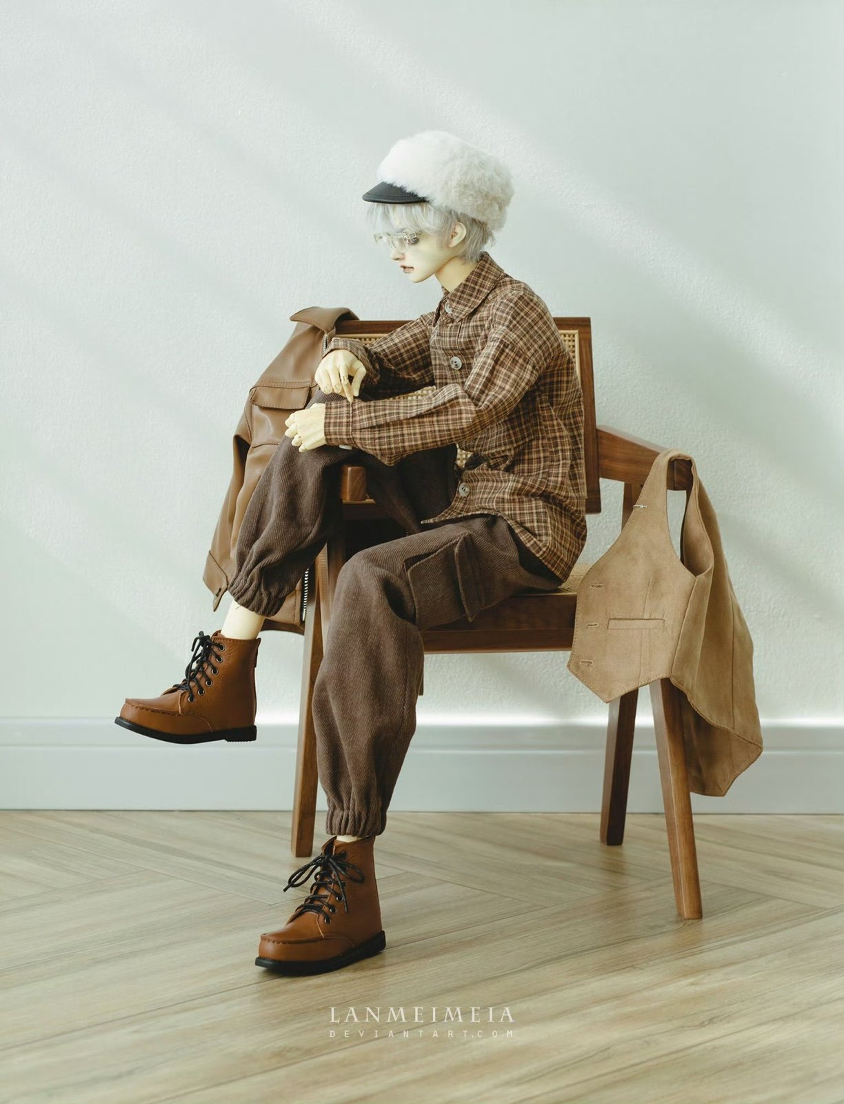 BJD Boy Outfits Set Old Neighbor for 68-72 Body