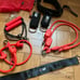 LIT AXIS™ smart resistance bands home workout kit gear - Cherry