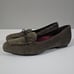 Munro Rossa Flat Slip On Loafer Sage Green Gray Suede Leather Shoe Size 9.5