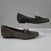 Munro Rossa Flat Slip On Loafer Sage Green Gray Suede Leather Shoe Size 9.5
