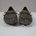 Munro Rossa Flat Slip On Loafer Sage Green Gray Suede Leather Shoe Size 9.5