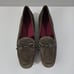 Munro Rossa Flat Slip On Loafer Sage Green Gray Suede Leather Shoe Size 9.5