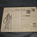 wooden post card plus container