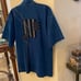 H.S.K. Creations Hisako Koga Patchwork Artsy Denim Kimono Blue Jacket Size Small