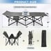 Camping Cot, Camping Cots for Adults with Thick Mattress, Heavy Duty Cots for Sl