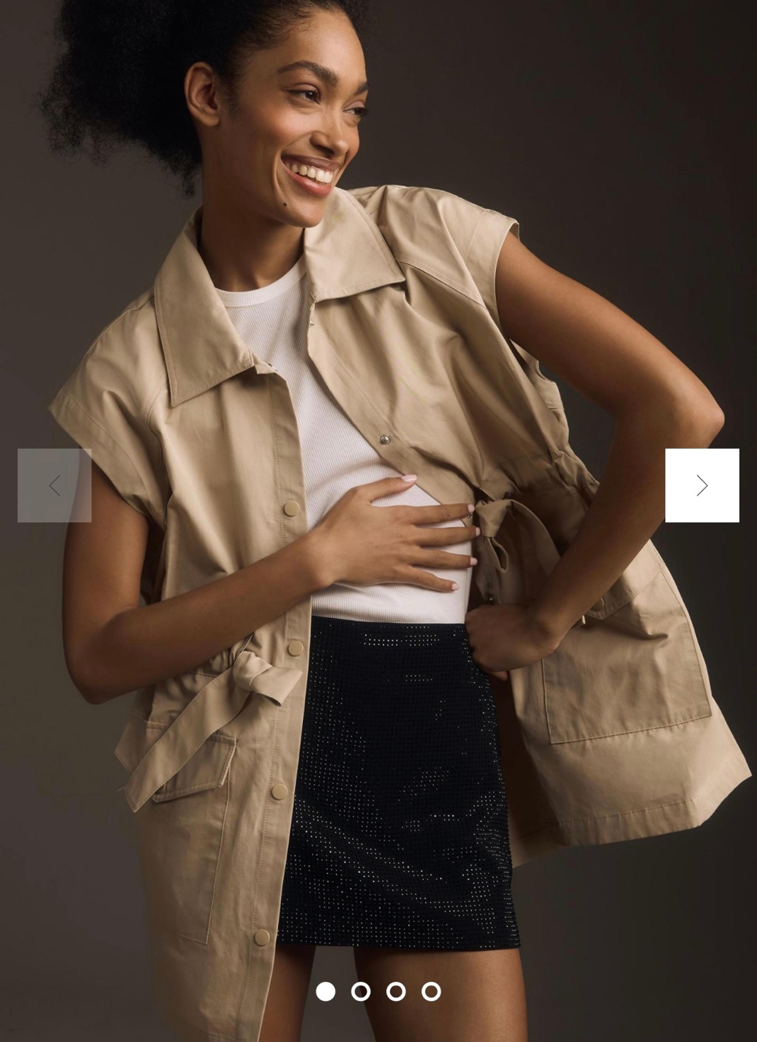 NWOT size XL Anthropologie Long Safari Utility Vest