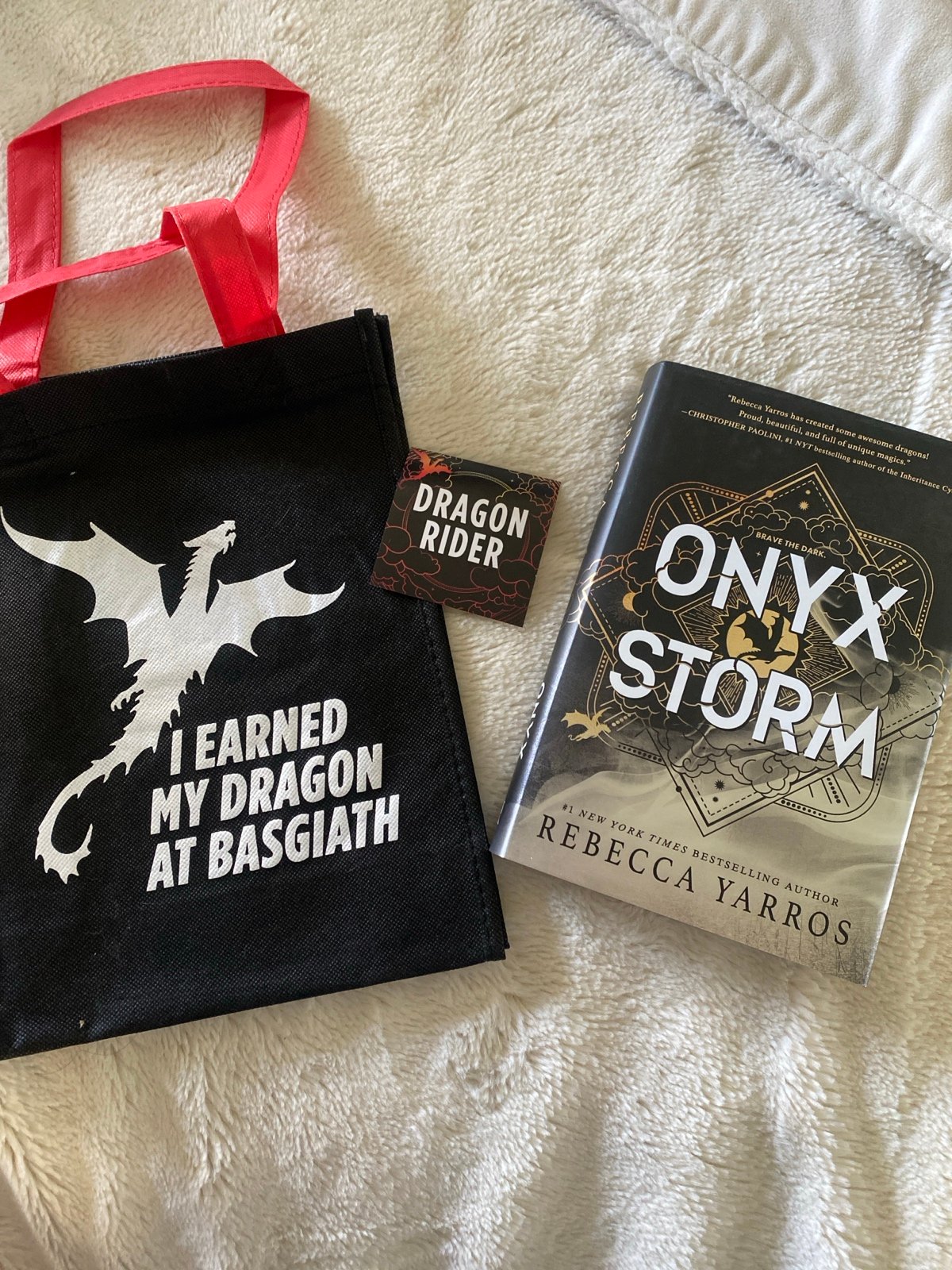 Hand signed onyx storm with goodies
