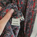 Ulla Johnson Red Blue Floral Print Deetra Silk Peasant Blouse Size 6